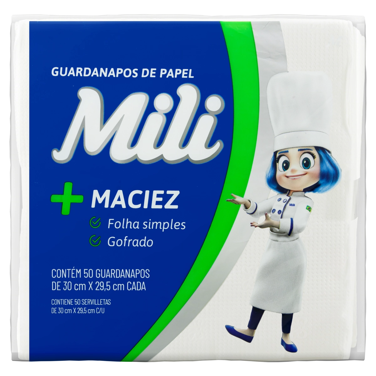 Guardanapo Mili C/50 30x29,5 Cm