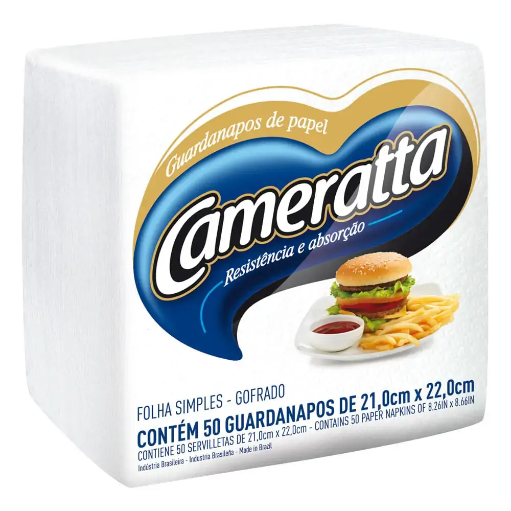 Guardanapo 21x22 Cameratta C/50m