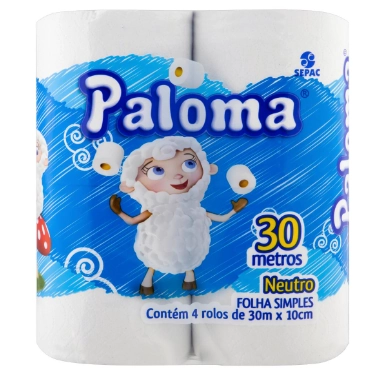Papel Higiênico 60mts Neutro 136/4