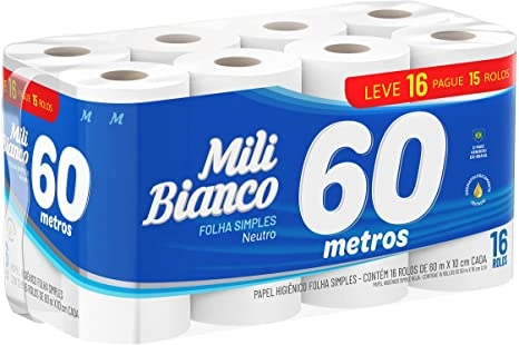 Papel Higienico 60 Metros C/ 16