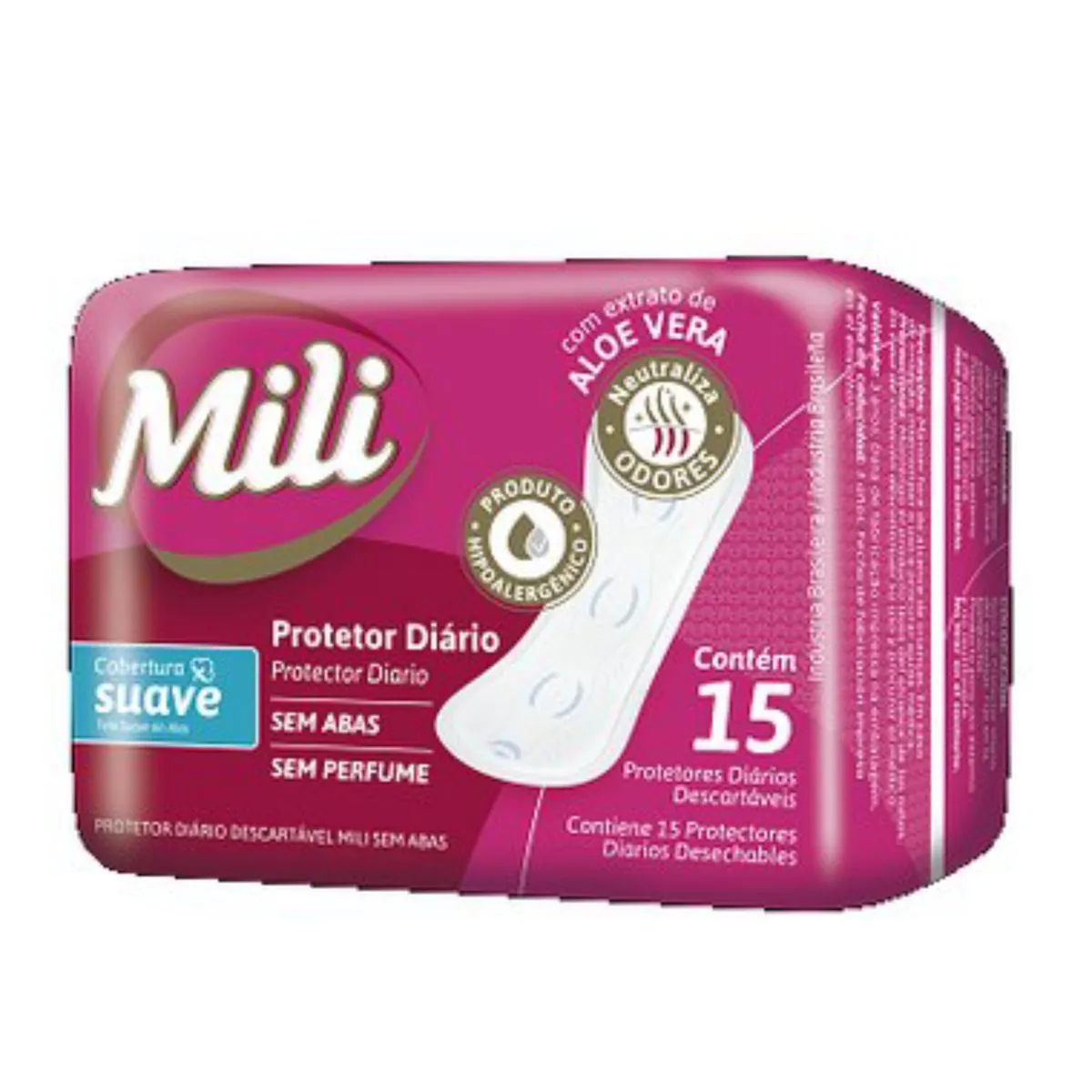 Protetor Diario Mili 15 Unidade