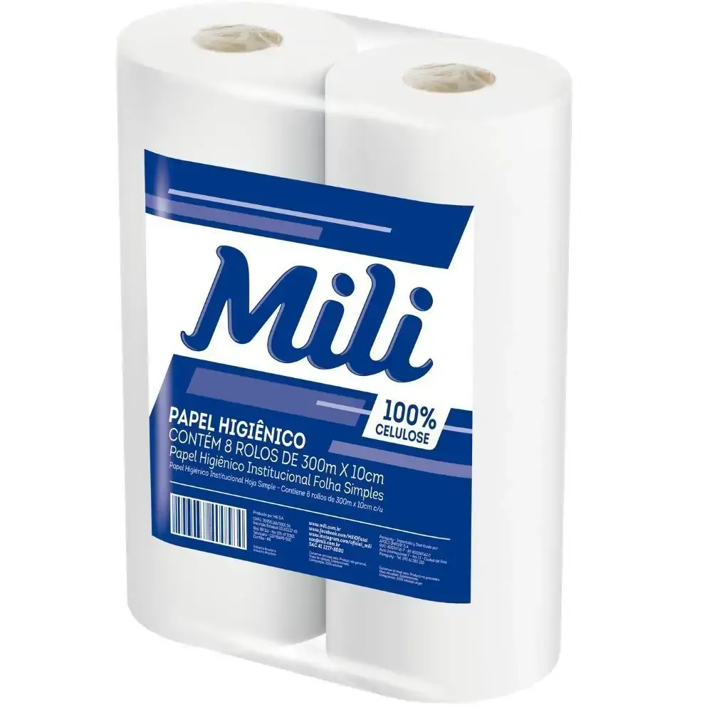 Papel Higiênico Institucional Mili 300mts
