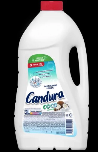 Lava Roupas Líquido Roupas Brancas E Coloridas Coco Avelã Candura Galão 3l