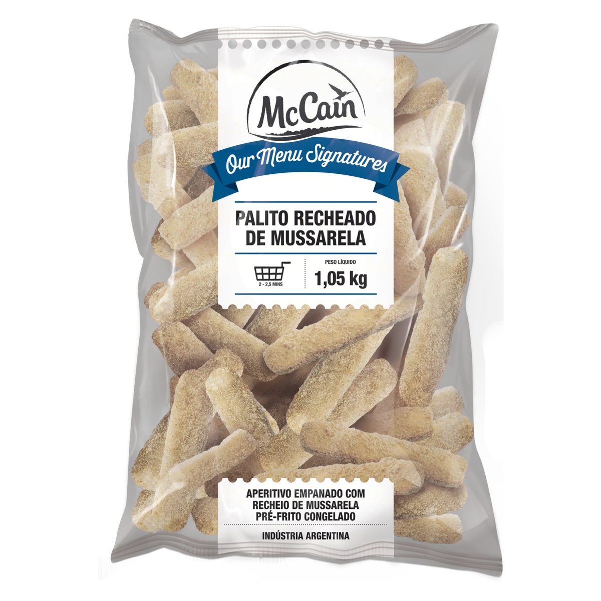 Palito Empanado Recheio Mussarela Mccain Our Menu Signatures Pacote 1,05kg