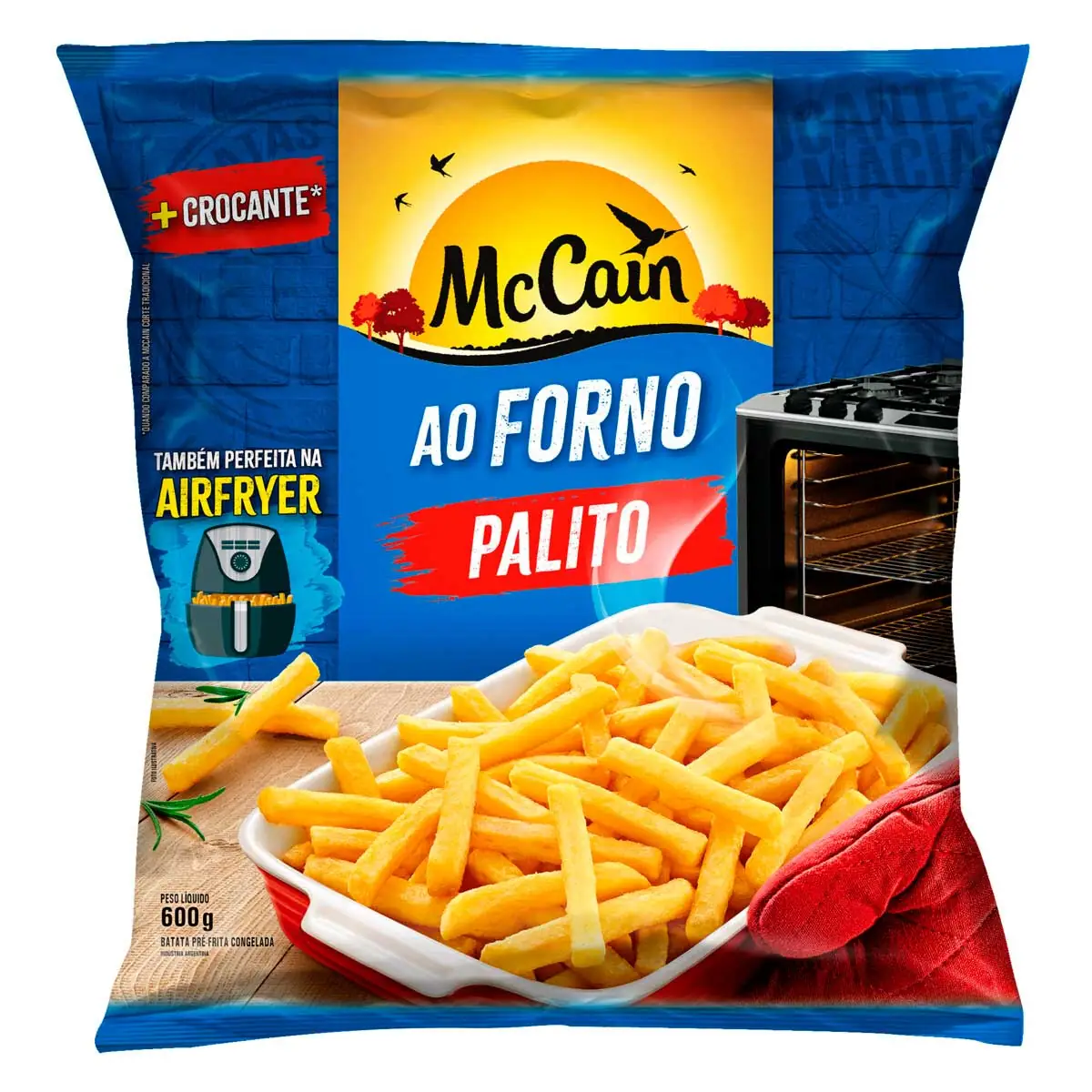 Batata Frita Congelada Palito McCain Ao Forno 600g