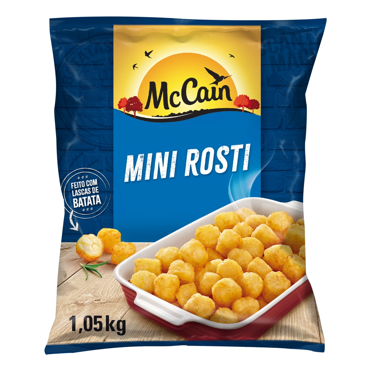 Minibatata Pré Frita Rosti Congelada Mccain Pacote 1,05kg