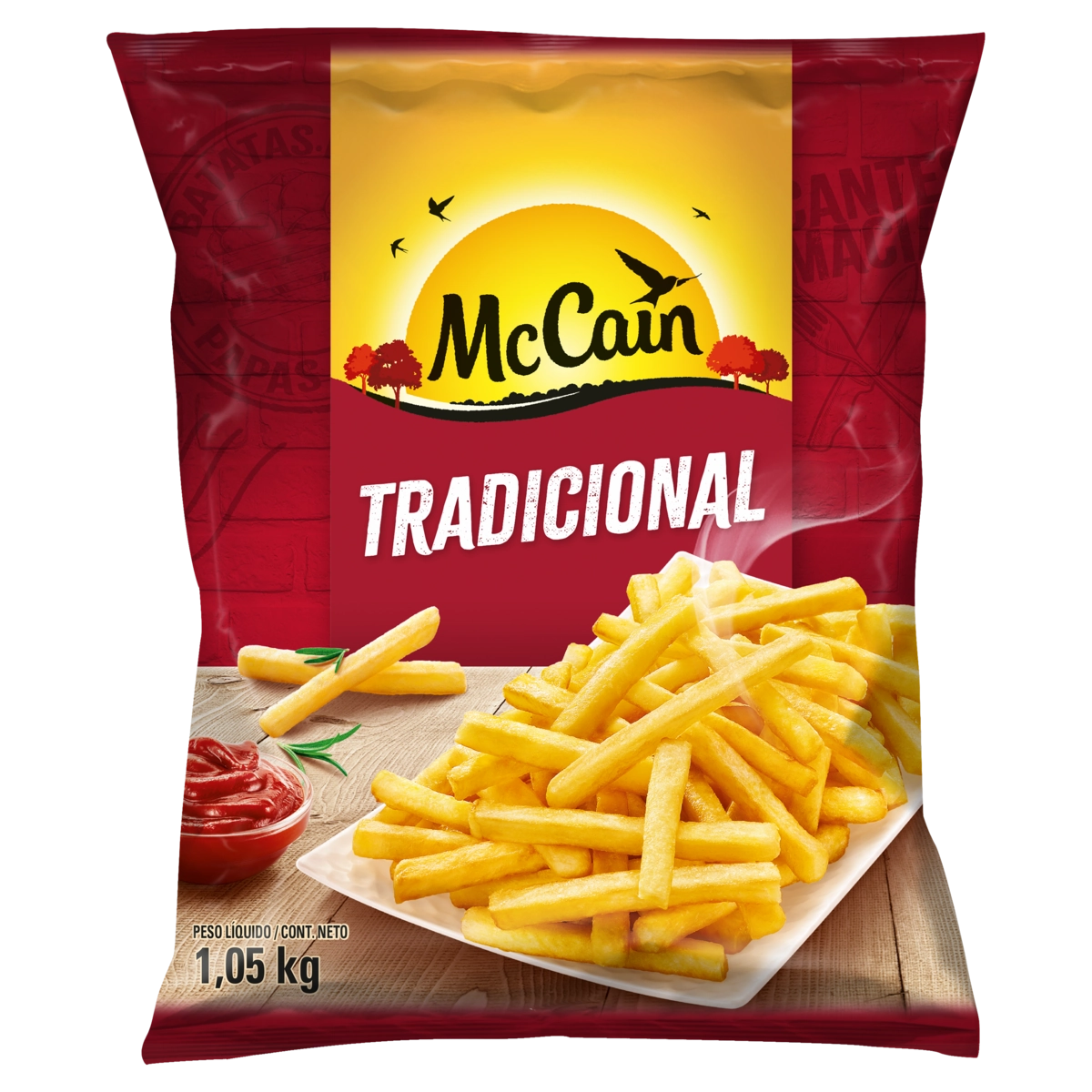 Batata Pré Frita Tradicional Congelada Mccain Pacote 1,05kg