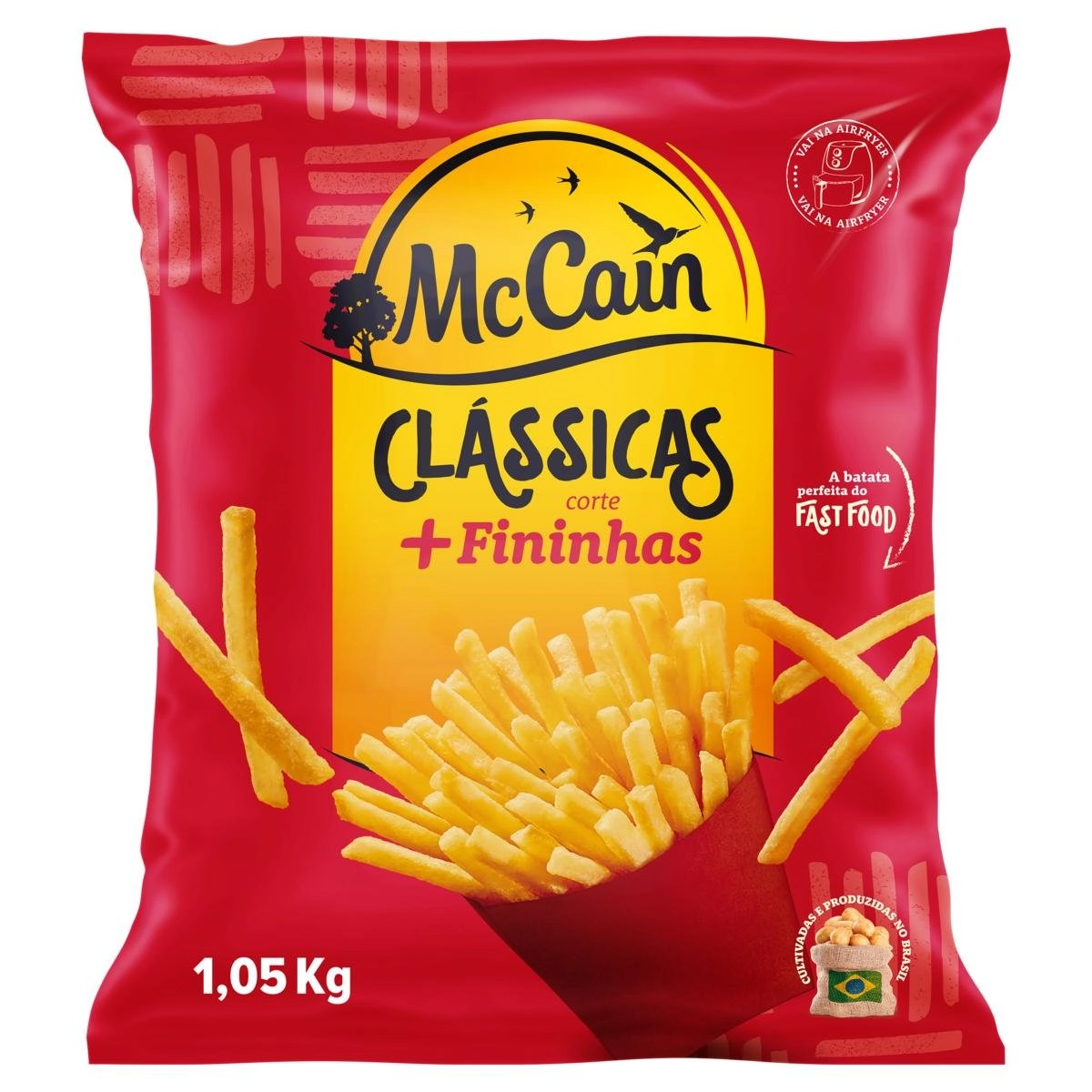 Batata Pré Frita Fininha Congelada Mccain Clássicas Pacote 1,05kg