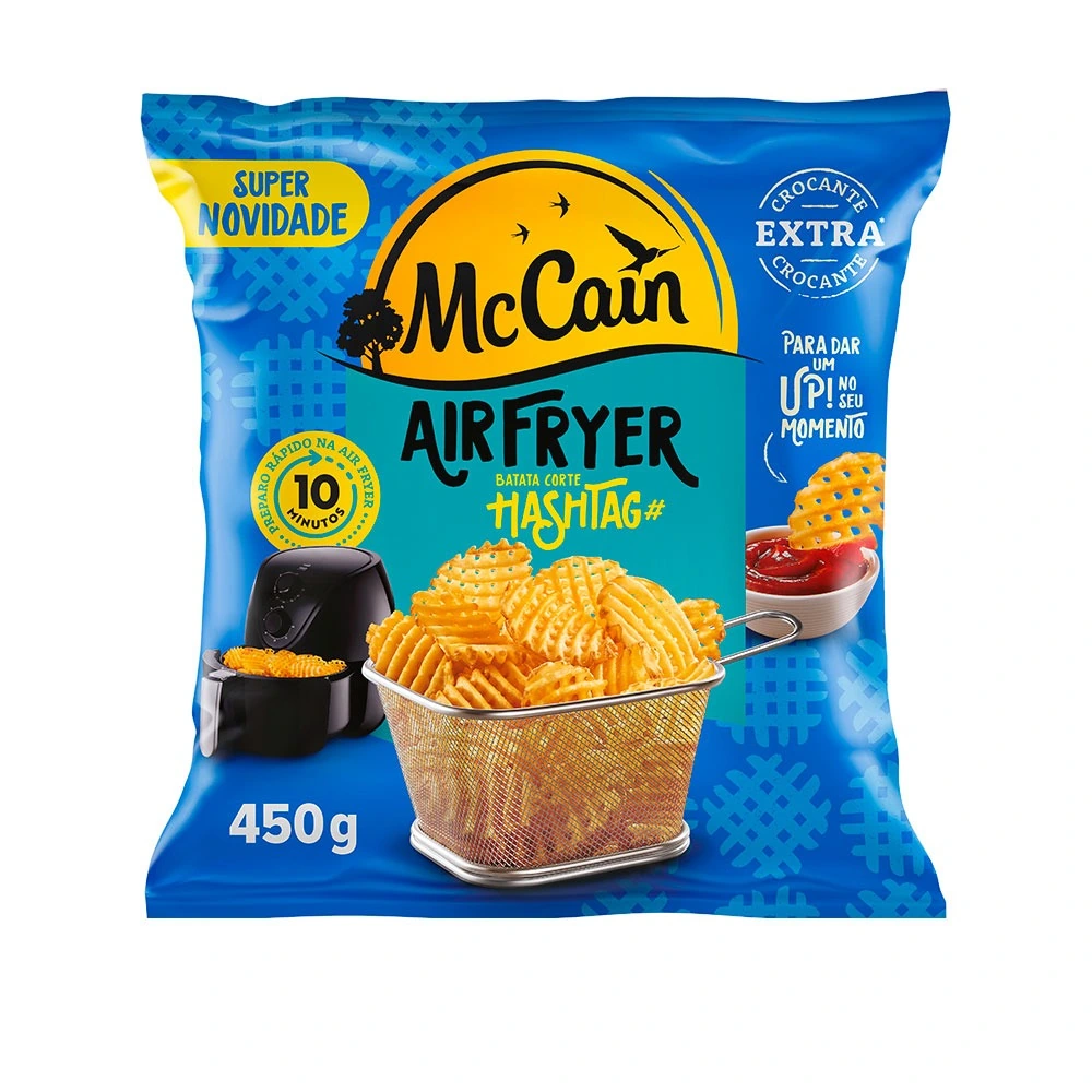 Batata Pré Frita Hashtag Congelada Extracrocante Mccain Pacote 450g