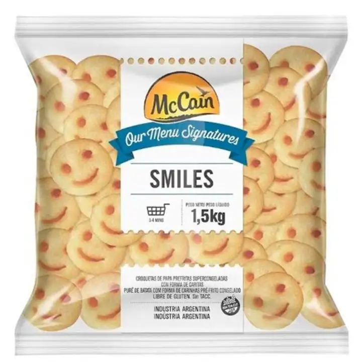 Batata Smiles Cong Mccain 6x1,5kg