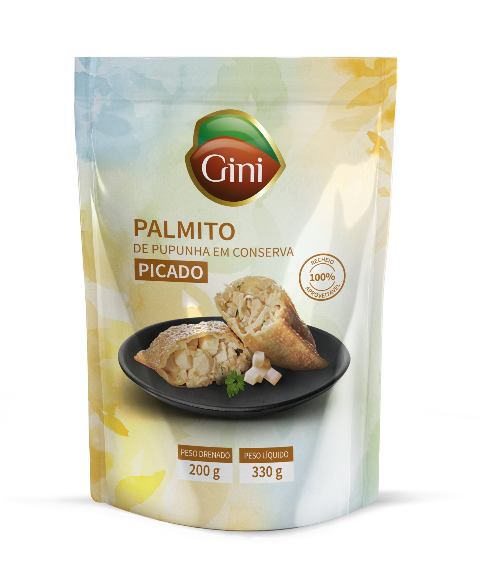 Palmito Pupunha Gini Picado Sache 200g