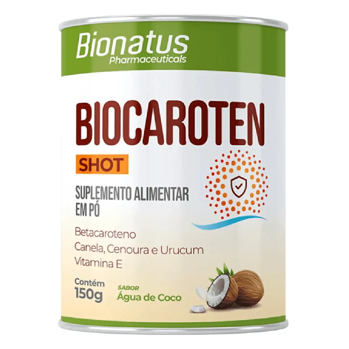 Biocaroten Shot Sabor Água De Coco 150g - Bionatus