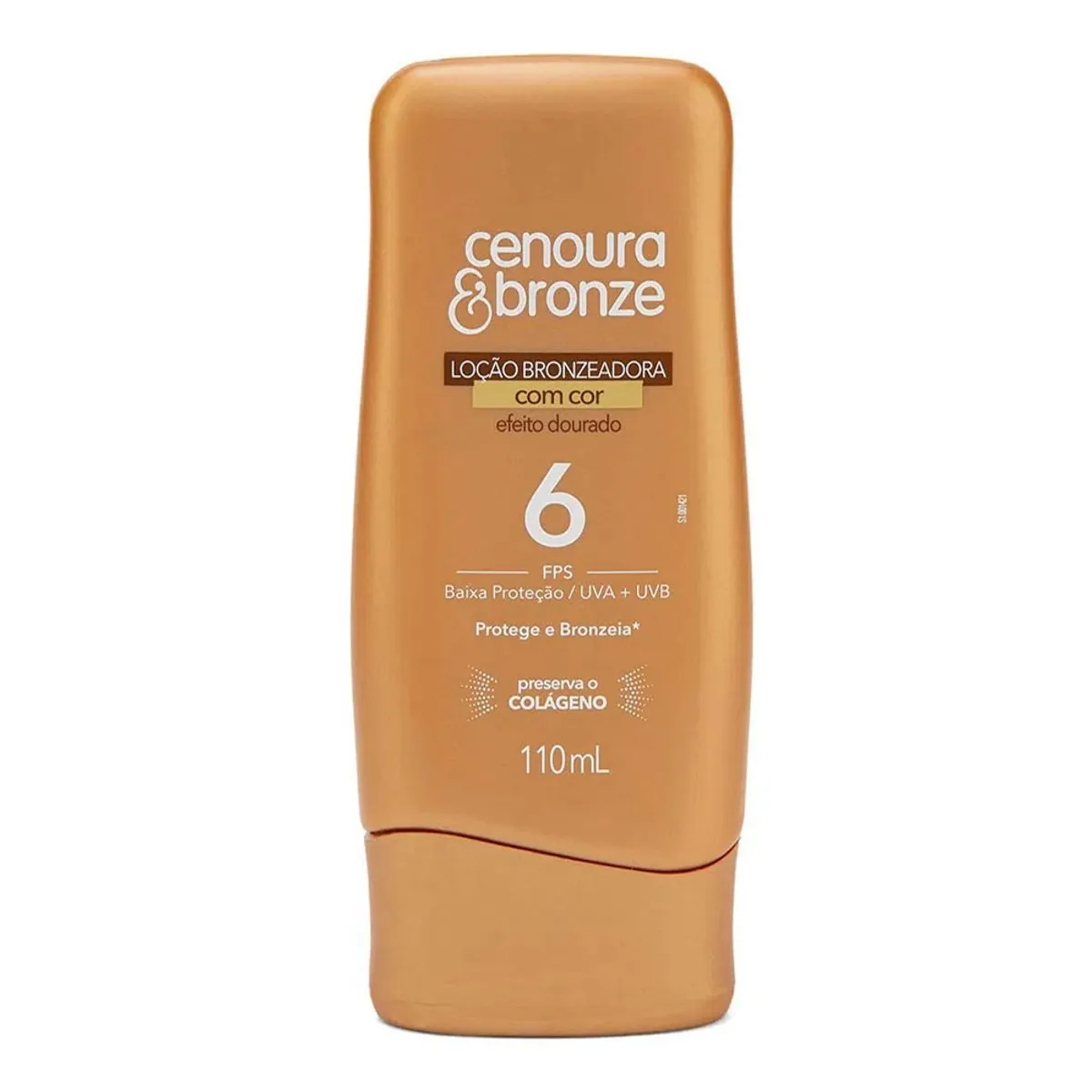 Loção Bronzeadora Cenoura Bronze Efeito Dourado FPS 6 110ml