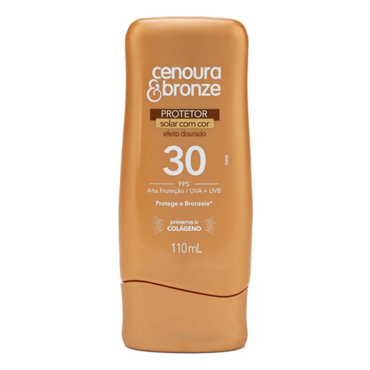 Protetor Solar Cenoura &amp; Bronze Efeito Dourado Fps 30 110ml