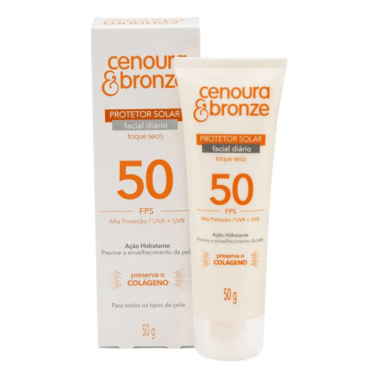 Cenoura Bronze Fps50 50g Facial