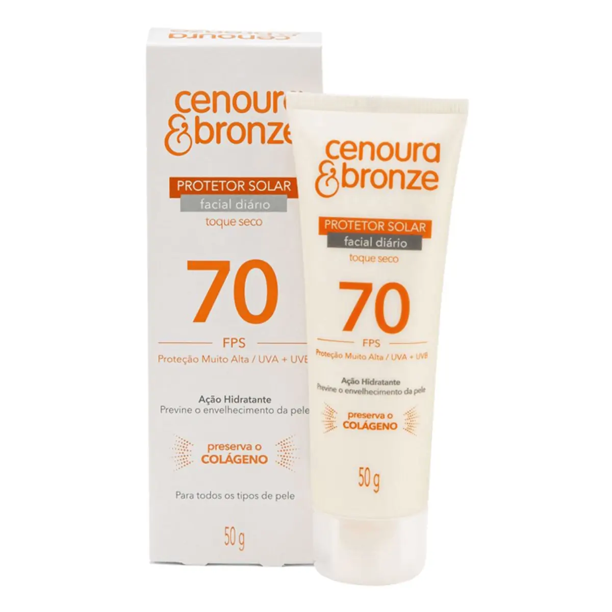 Cenoura Bronze Fps70 50g Facial
