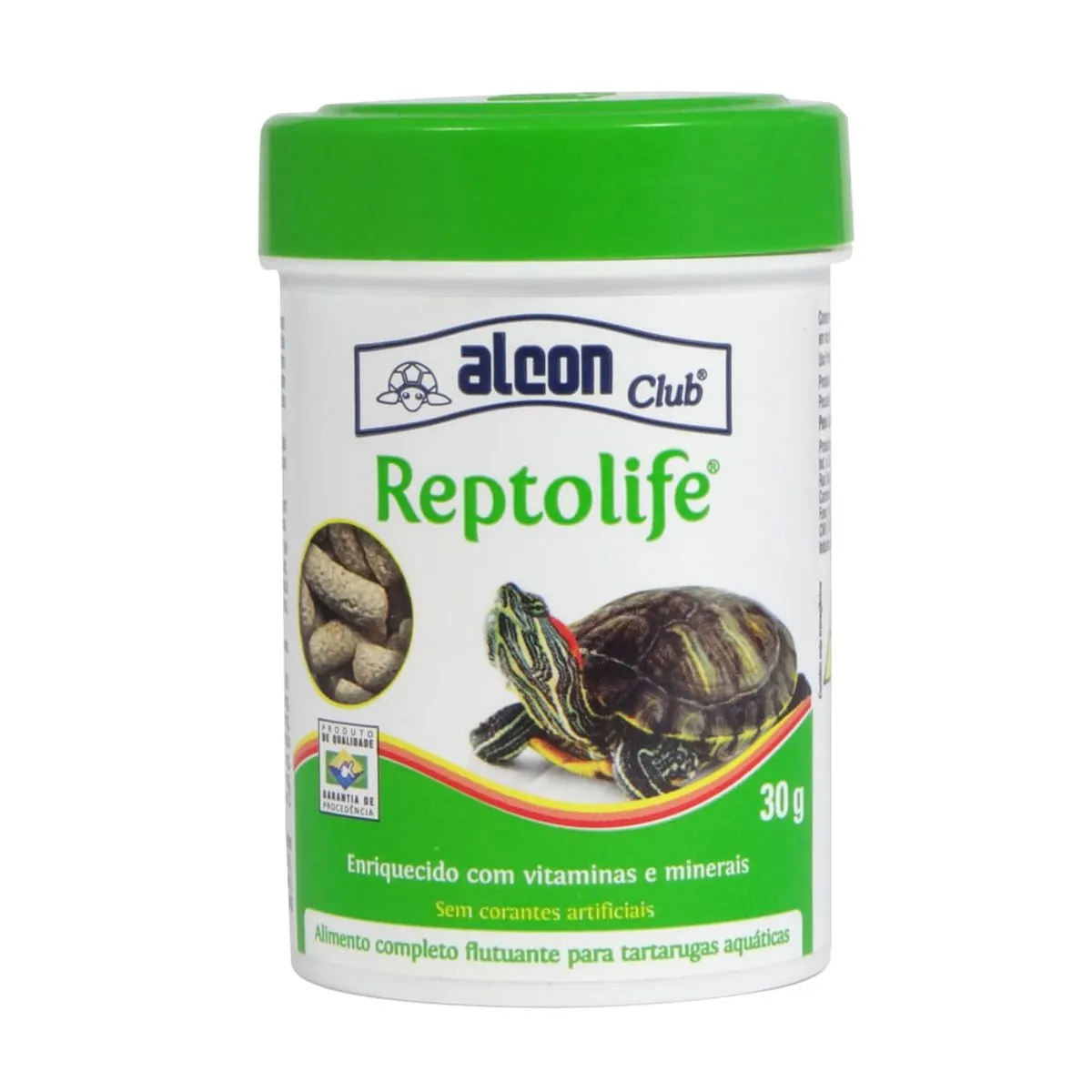 Alimento Completo Para Tartarugas Aquáticas Alcon Club Reptolife Frasco 30g