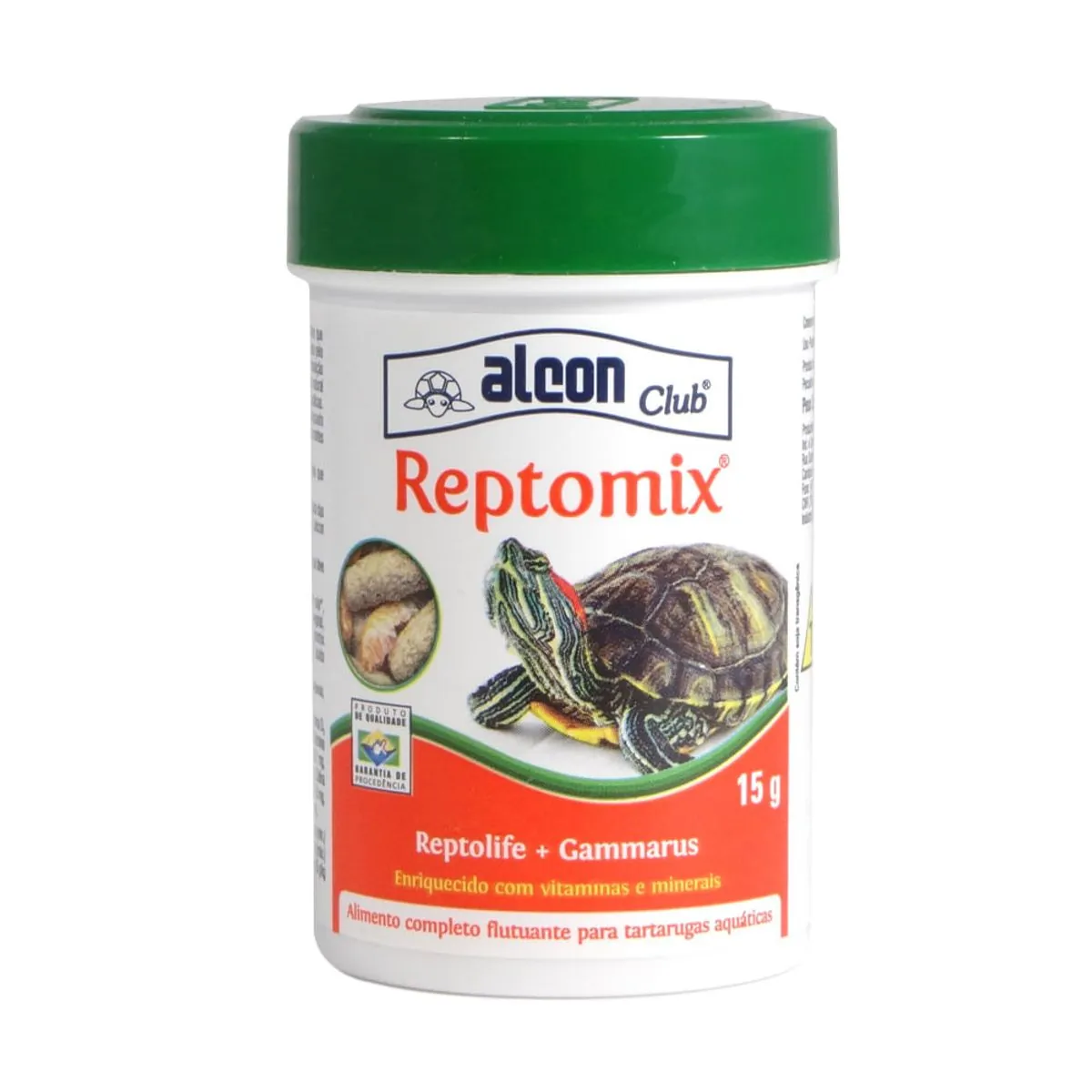 Alimento Completo Para Tartarugas Aquáticas Alcon Club Repto Mix Frasco 15g