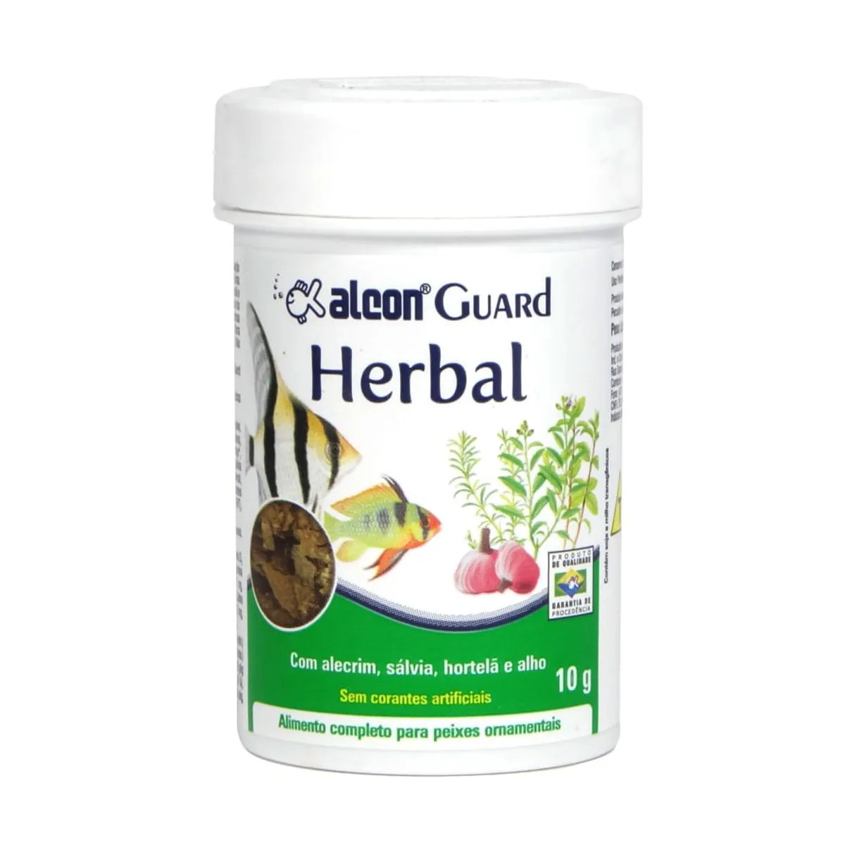 Alimento Completo Para Peixes Ornamentais Alcon Guard Herbal Frasco 10g