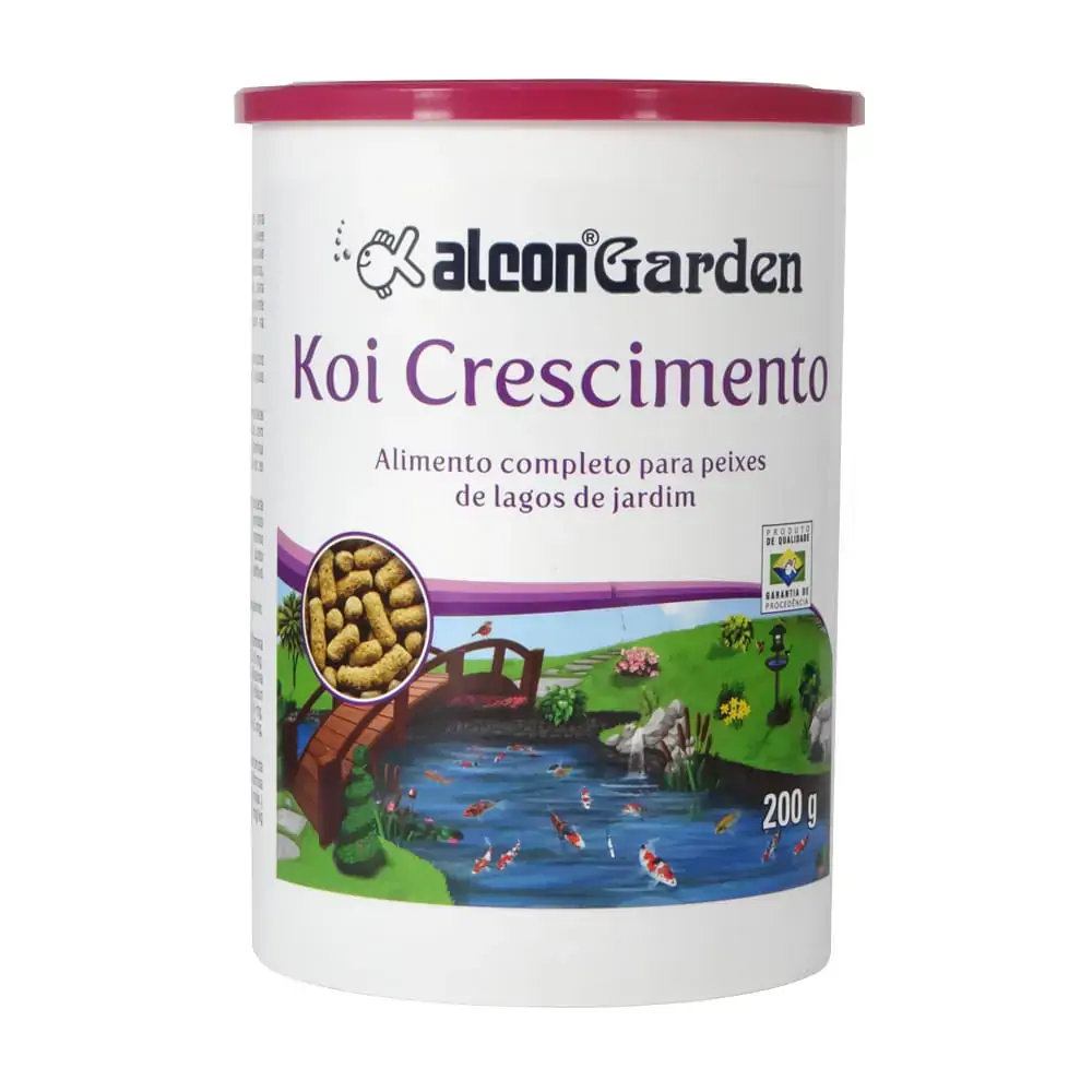 Ração Alcon Para Peixes Koi Garden De Jardim Em Crescimento 200 G