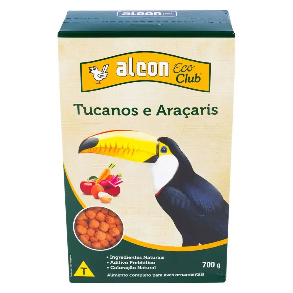 Ração Alcon Para Pássaros Eco Club Tucanos 700 G