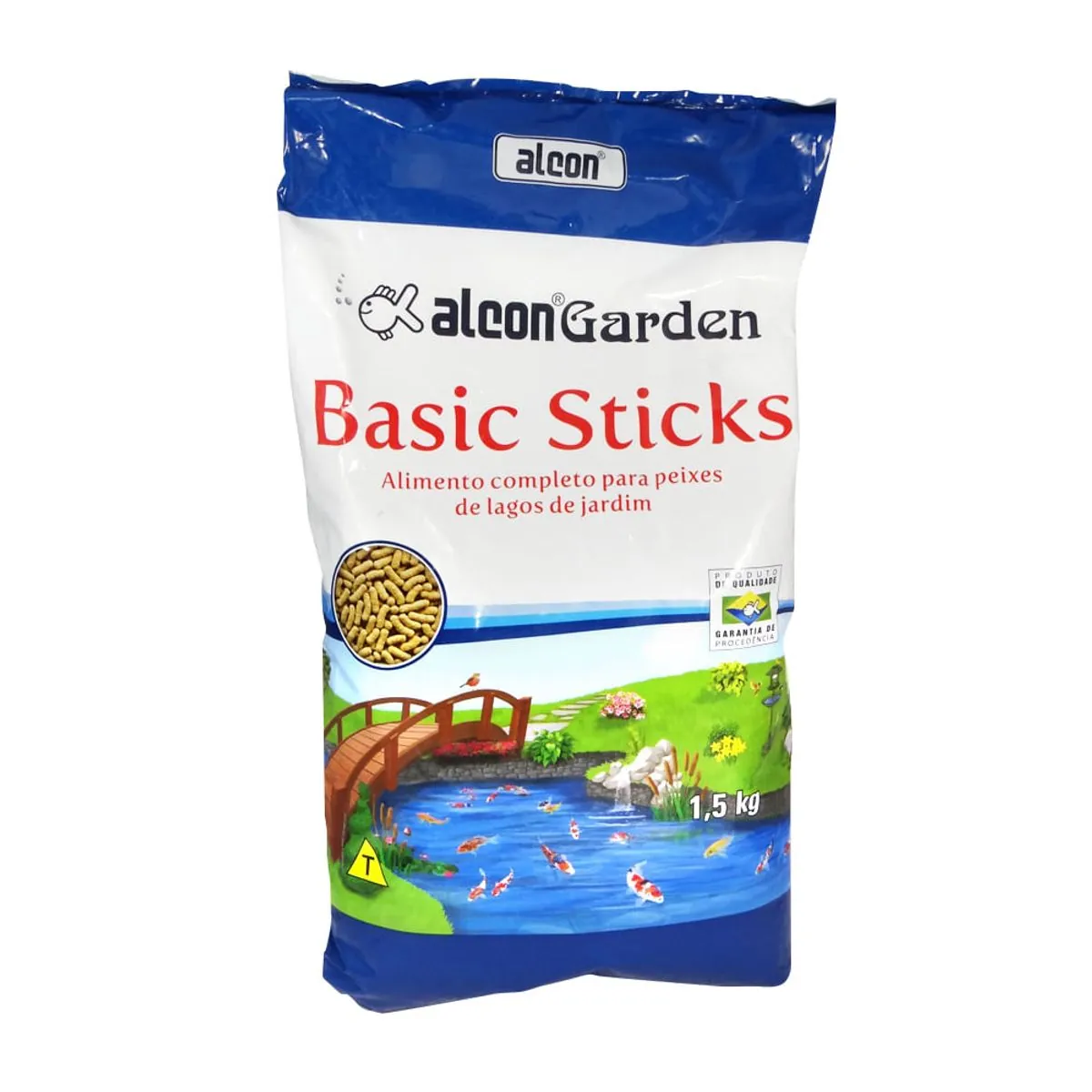 Ração Alcon Para Peixes Garden Basic Sticks 1.5 Kg