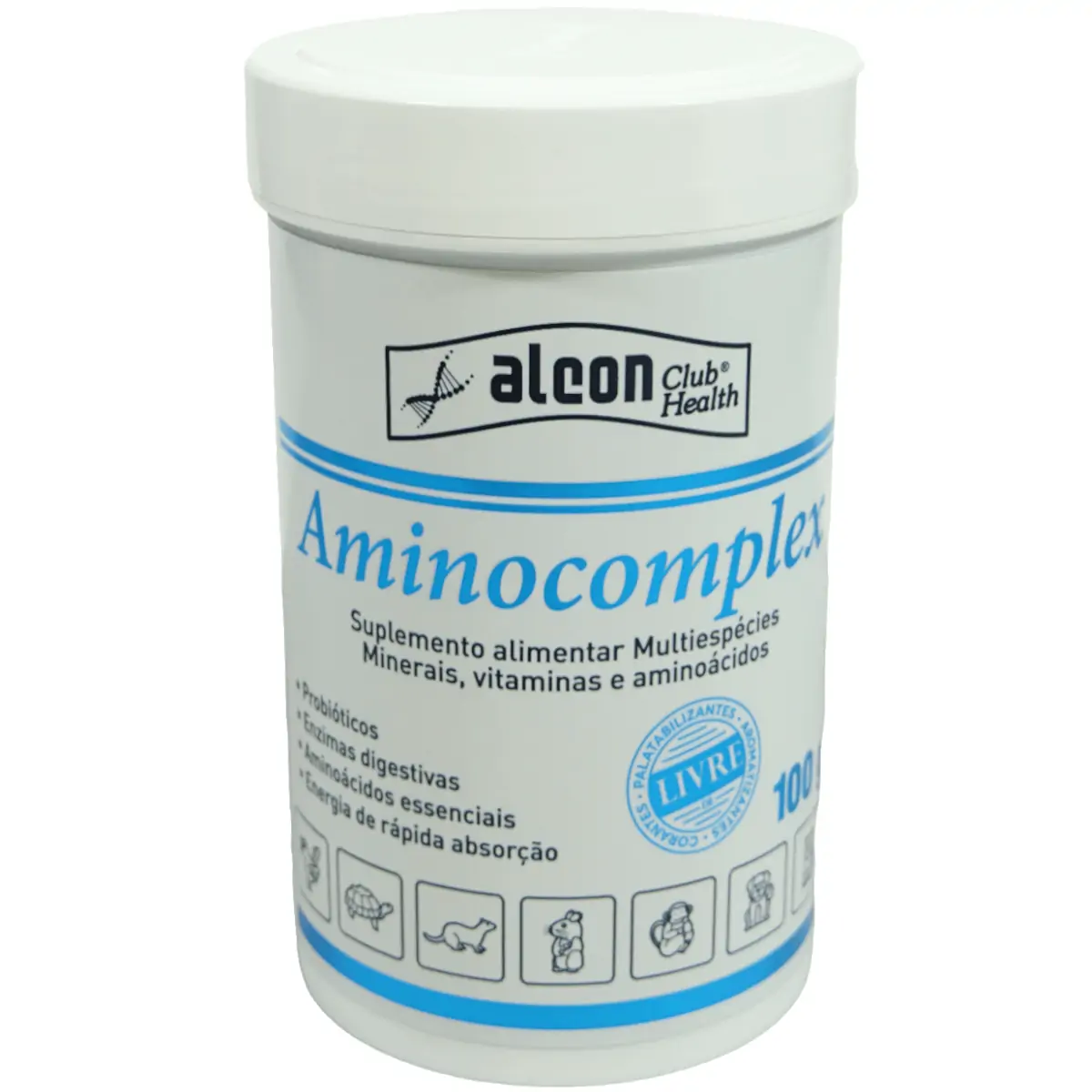 Alcon Club Health Aminocomplex 100g Suplemento Alimentar Multiespécies
