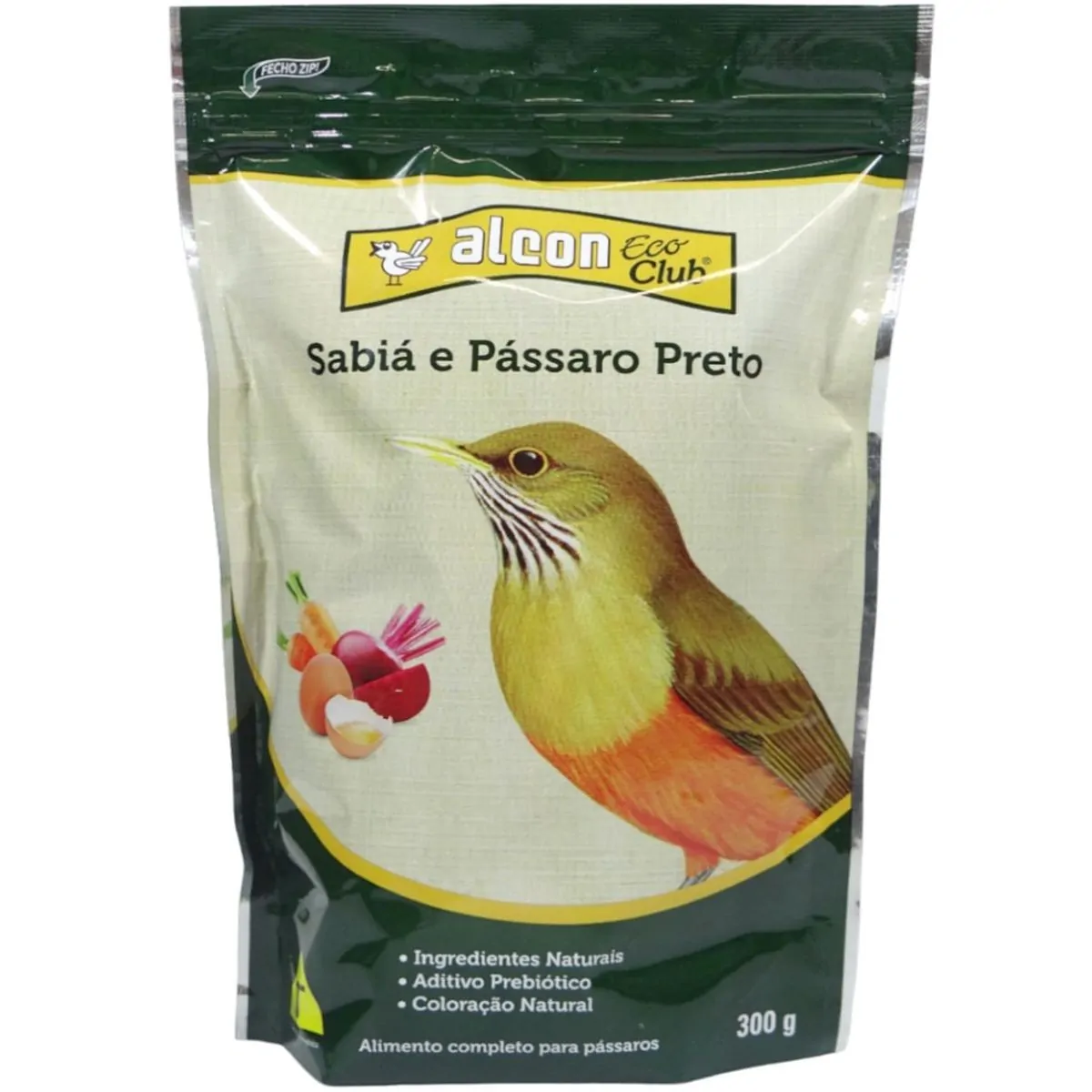 Alcon Eco Club Club Sabia/passaro Preto 300g
