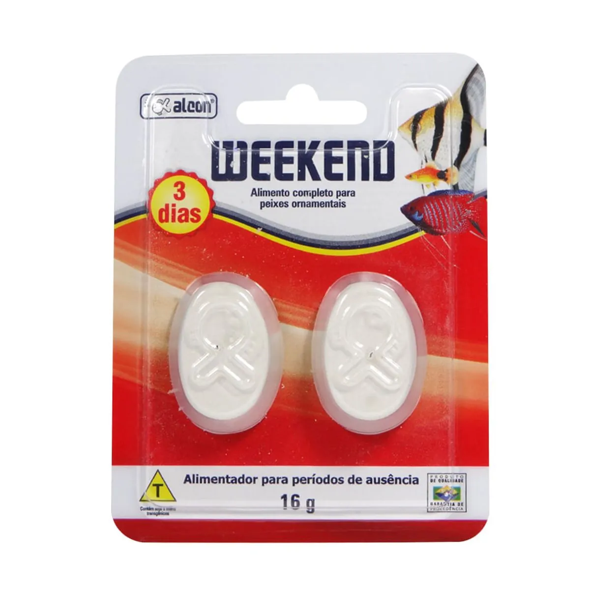 Ração para 3 dias Weekend Alcon 16g