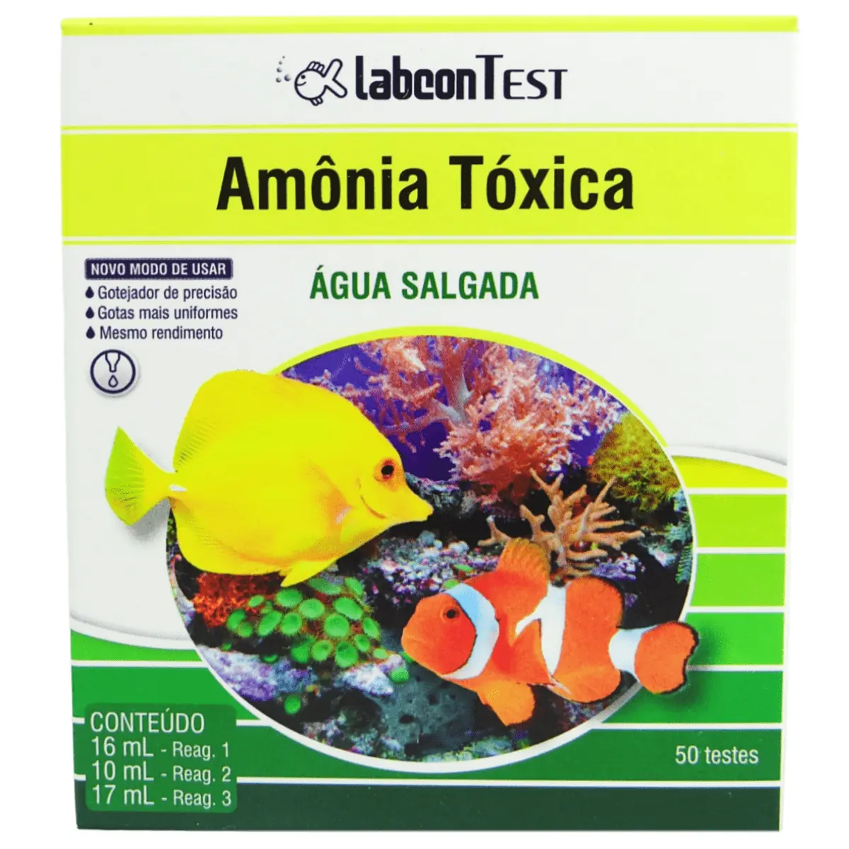 Teste Alcon Peixes Amônia Tóxica Salgada