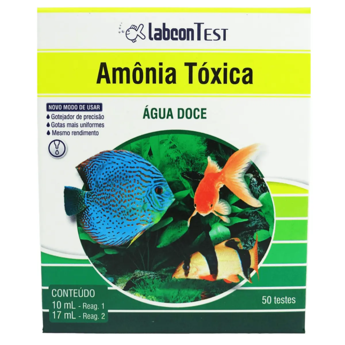 Amônia Tóxica Água Doce Labcon Test 50 Testes
