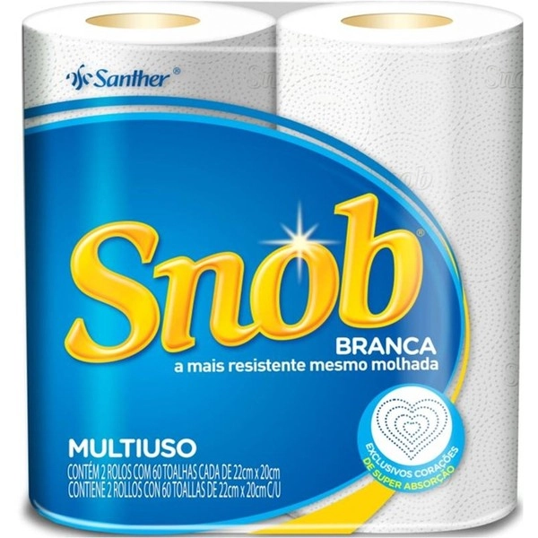 Snob Branca 60 Folhas 2 Unidades