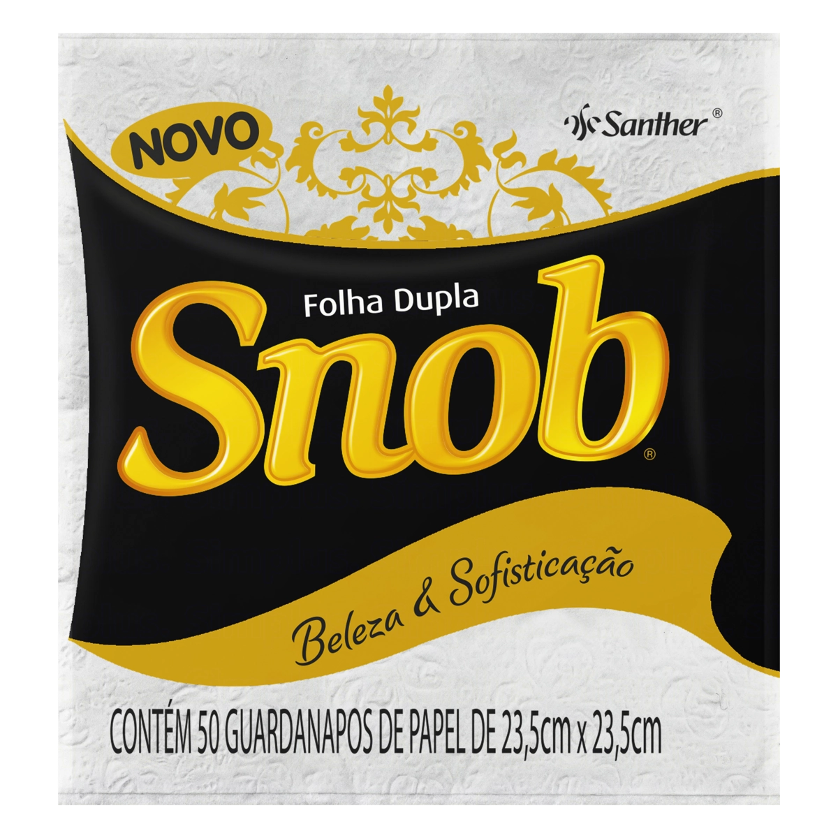 Folha Dupla Snob Gala 23,5 X 23,5 Cm 50 Unidades