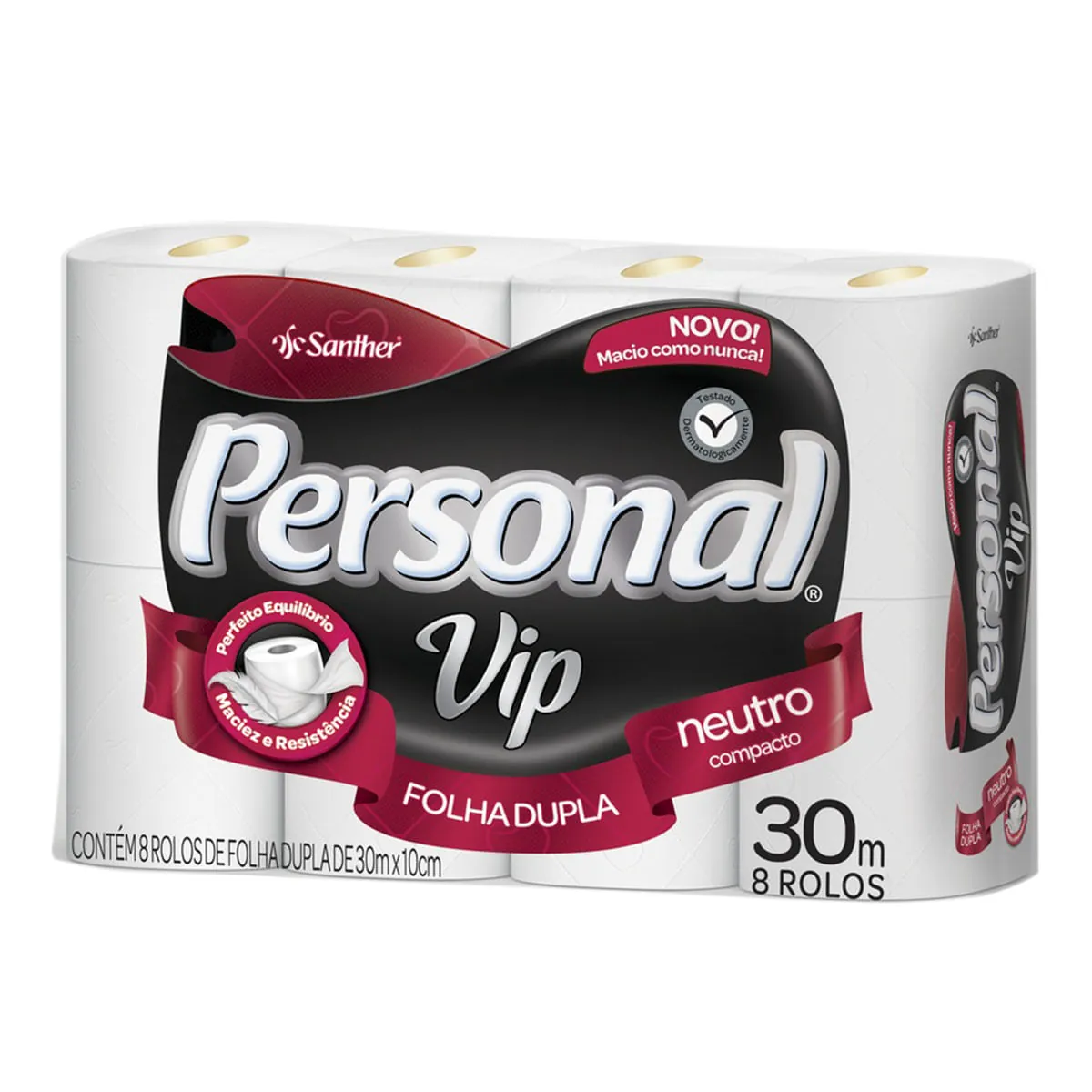 Papel Higiênico Folha Dupla 30m Personal 8 Unidades