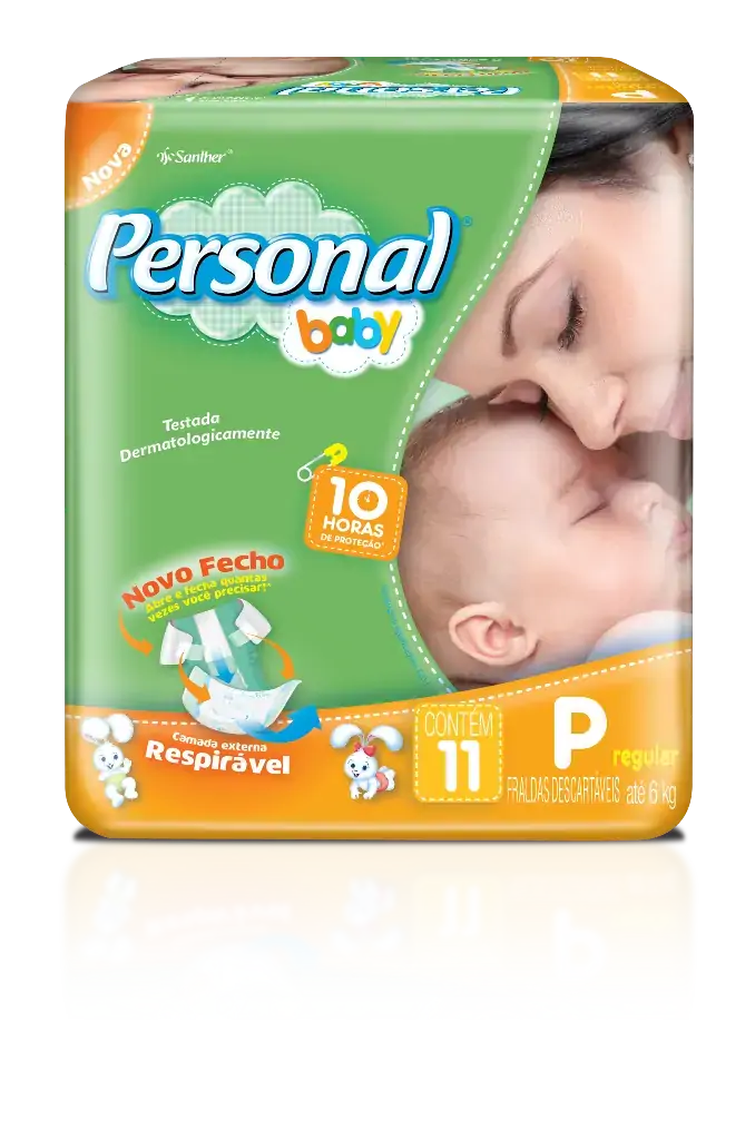 Fralda Descartável Infantil Personal Soft Protect P Pacote 11 Unidades