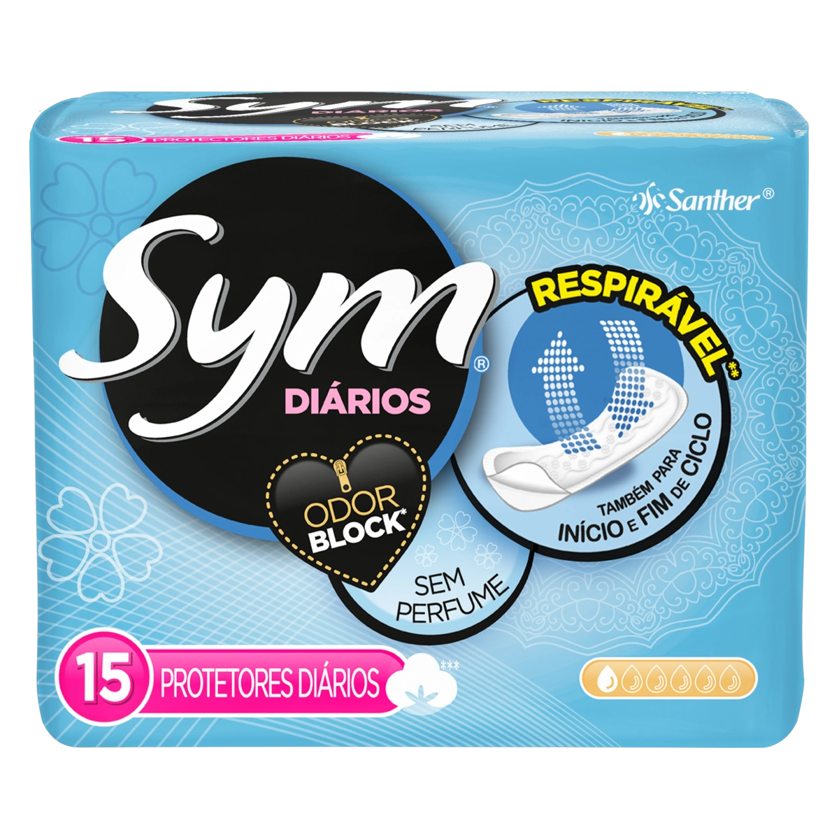 Abs Sym Protetor Diario C/15