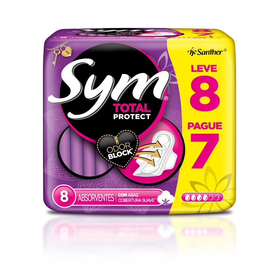 Absorvente.sym Girl C/abas 8 Unidade