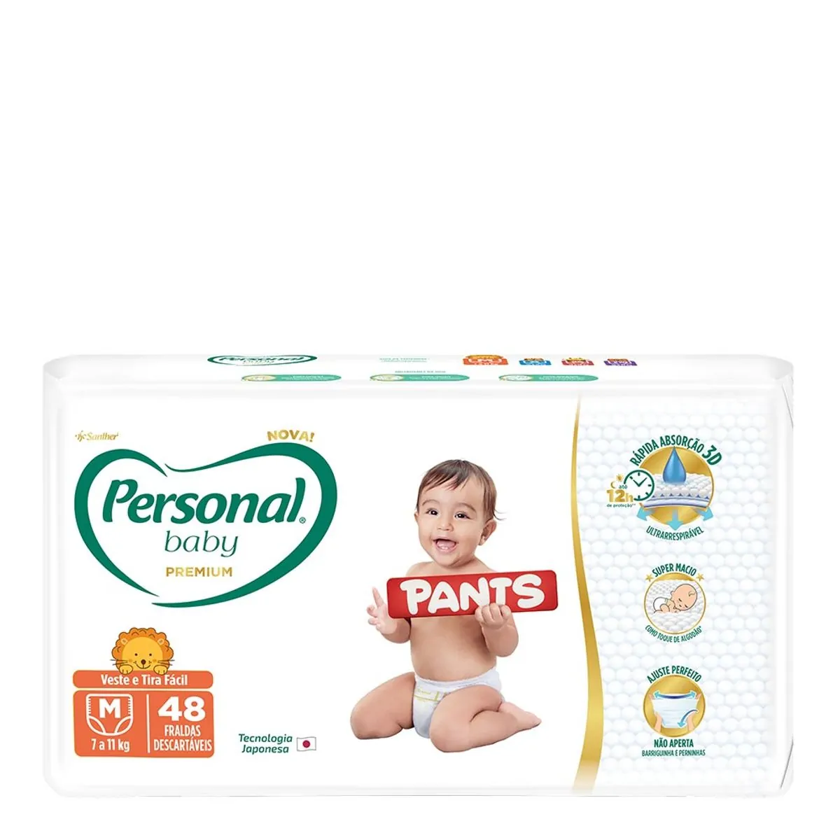 Fralda Descartável Pants Personal Baby M Premium 48 Unidades