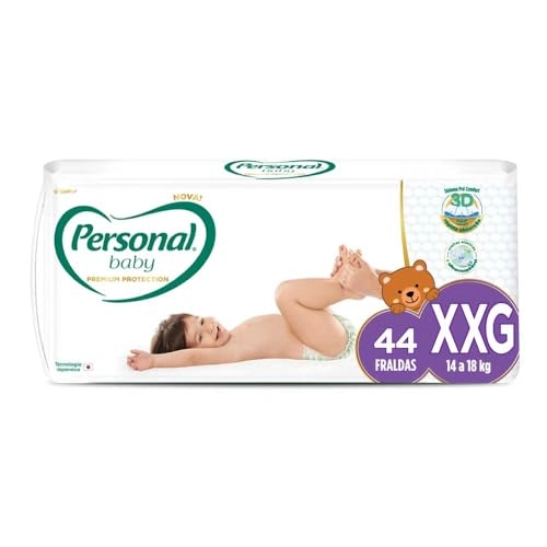Fralda Descartável Personal Baby Premium Protection Xxg Pacote 44 Unidades