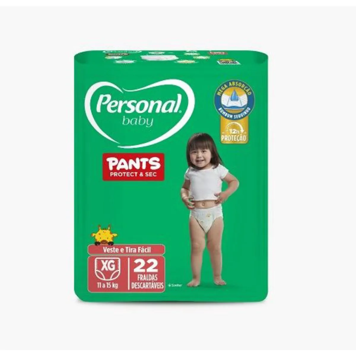 Fralda Descartável Pants Personal Baby Protect Sec Xg Pacote 22 Unidades