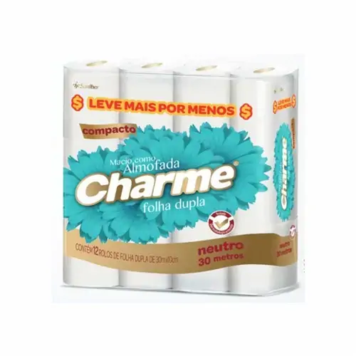 Papel Hig Charme Folha Dupla C/12