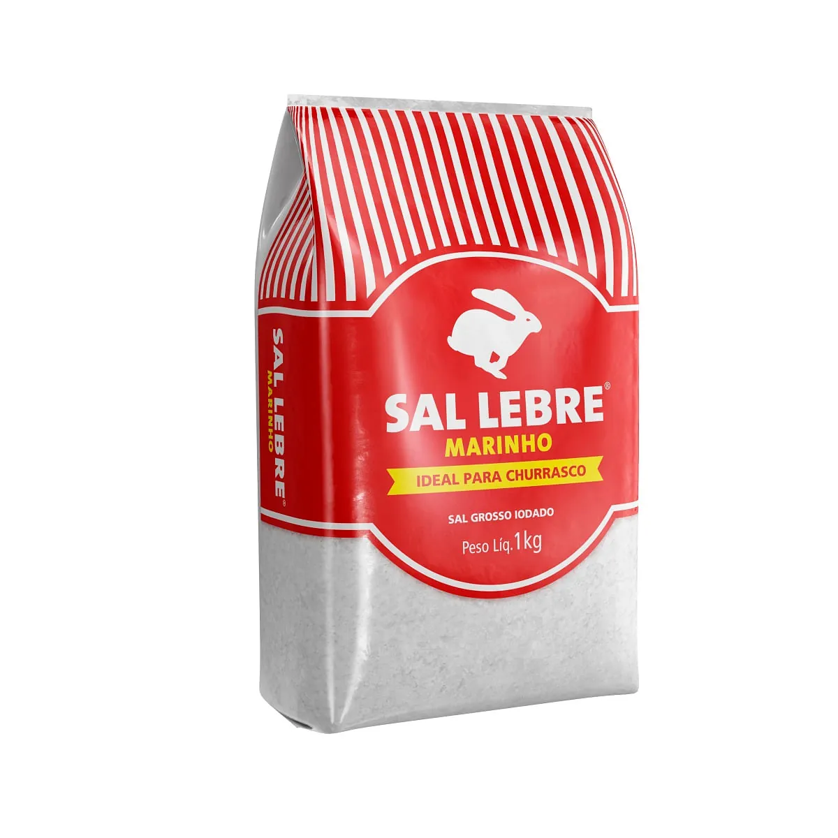 Sal Grosso Iodado para Churrasco Lebre Pacote 1kg