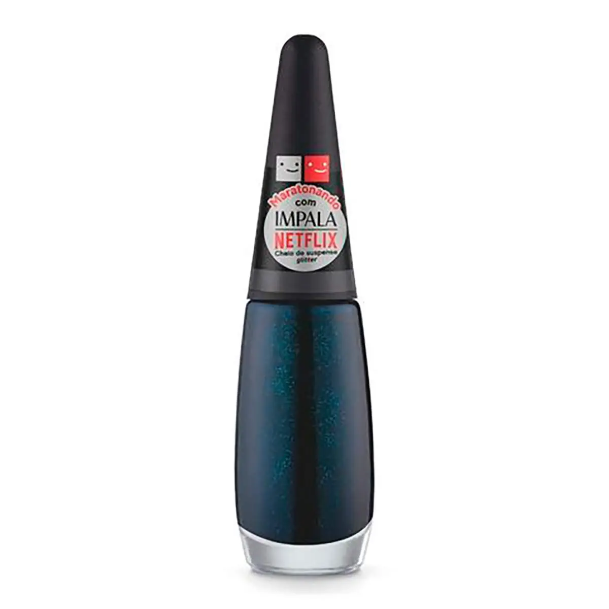 Esmalte Glitter Maratonando 7,5ml Cheio De Suspense Impala