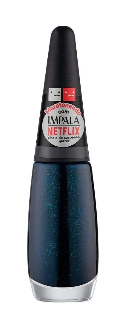 Esmalte Glitter Maratonando 7,5ml Cheio De Suspense Impala