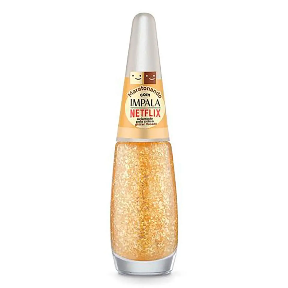 Esmalte Glitter Flocado Maratonando 7,5ml Aclamado Pela Critica Impala