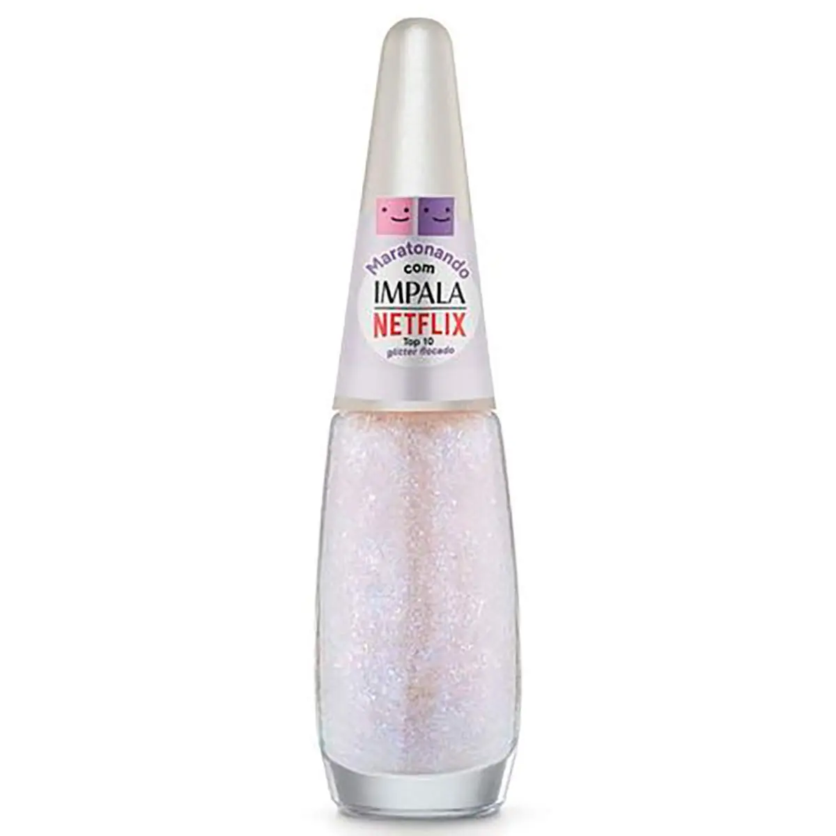 Esmalte Glitter Flocado Maratonando 7,5ml Top 10 Impala