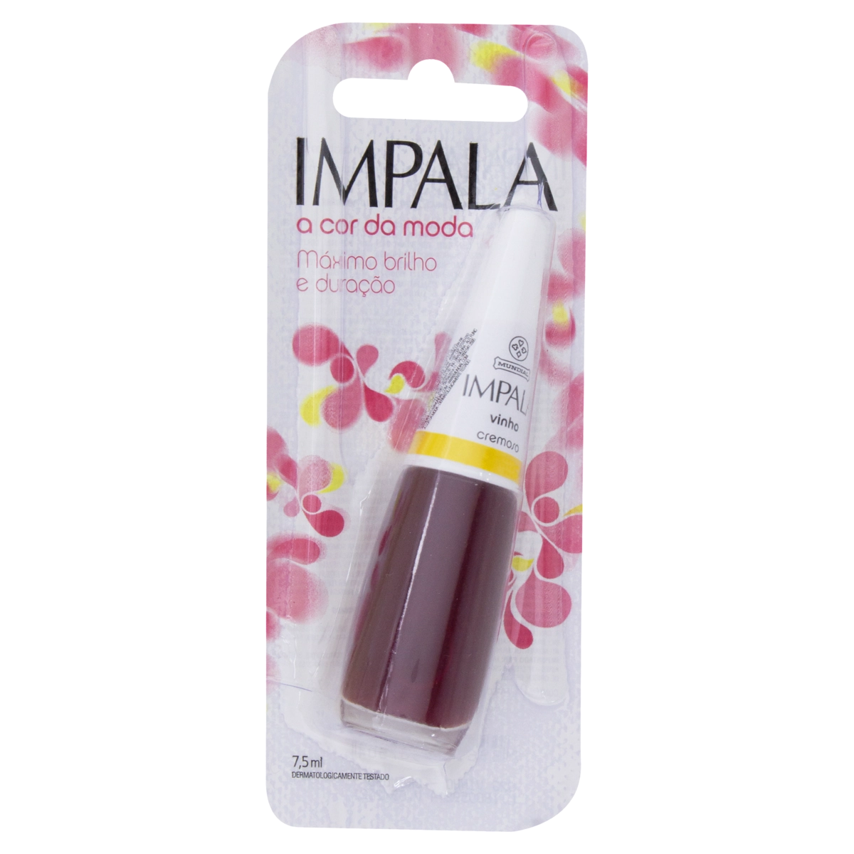Esmalte Cremoso Vinho Impala A Cor Da Moda Blister 7,5ml