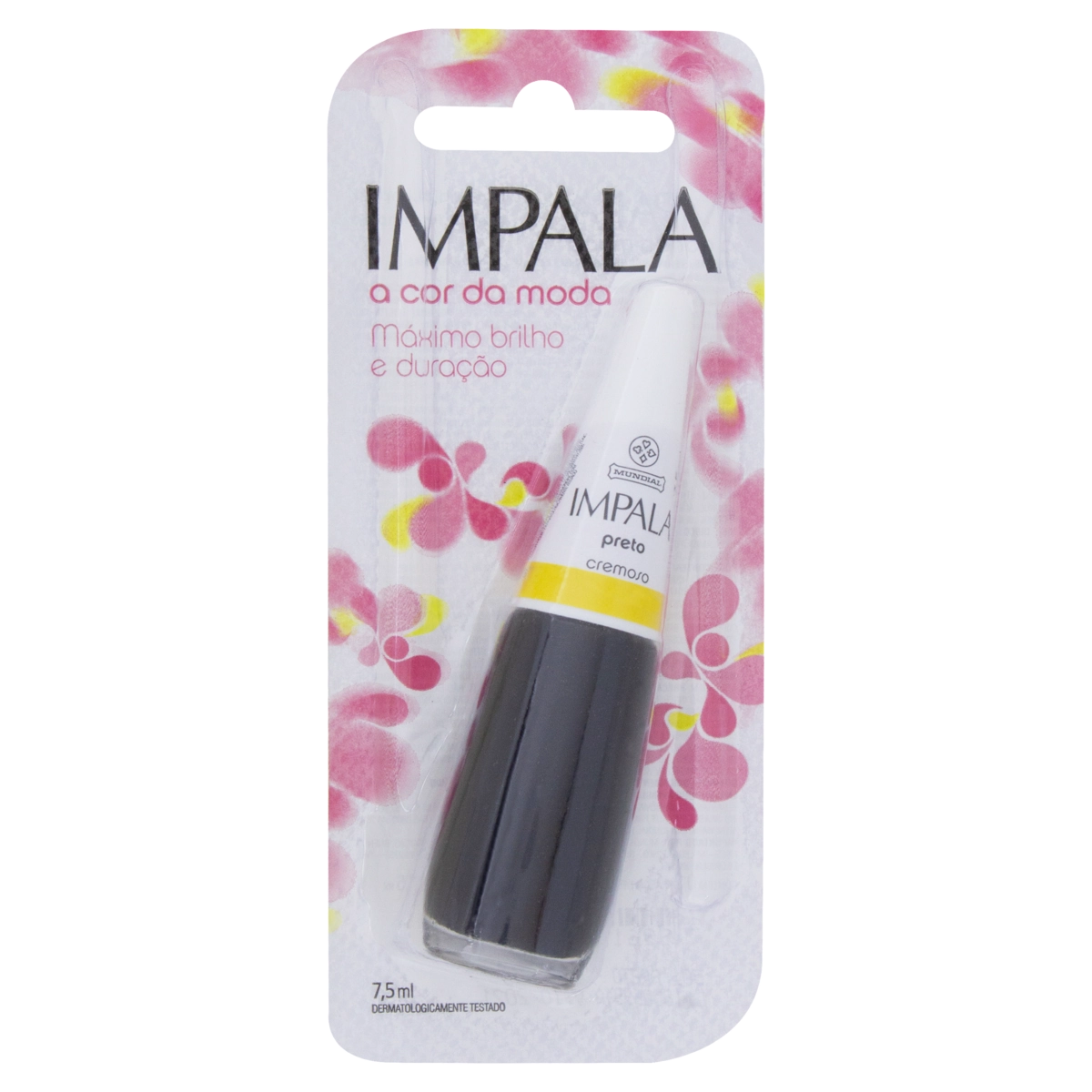 Esmalte Cremoso Preto Impala Blister 7,5ml