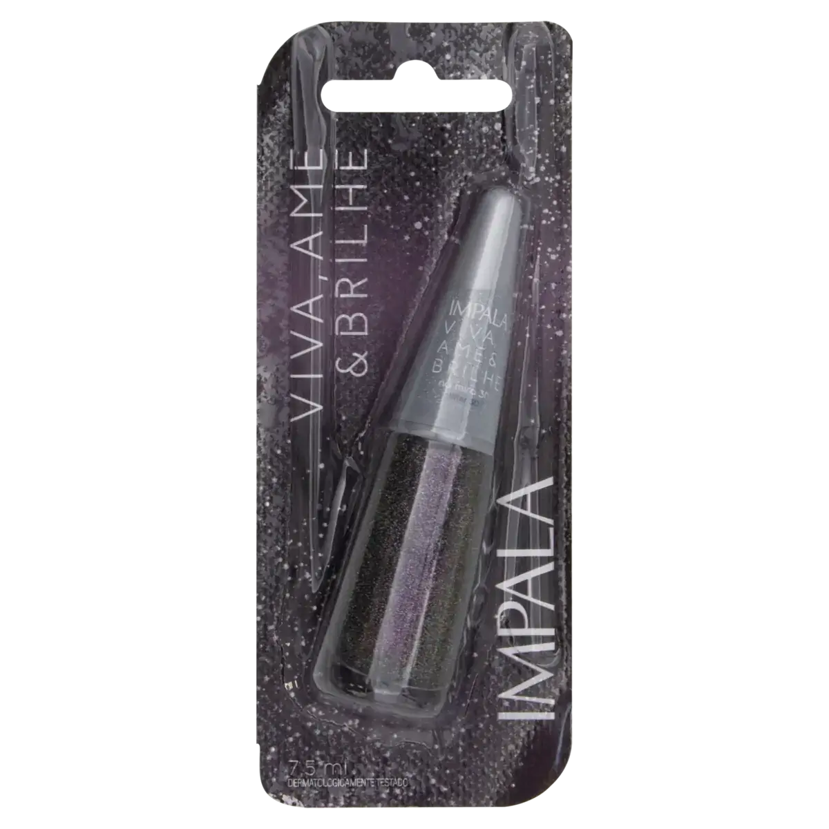 Esmalte Glitter 3d Na Mira 3d Impala Viva, Ame Brilhe Blister 7,5ml