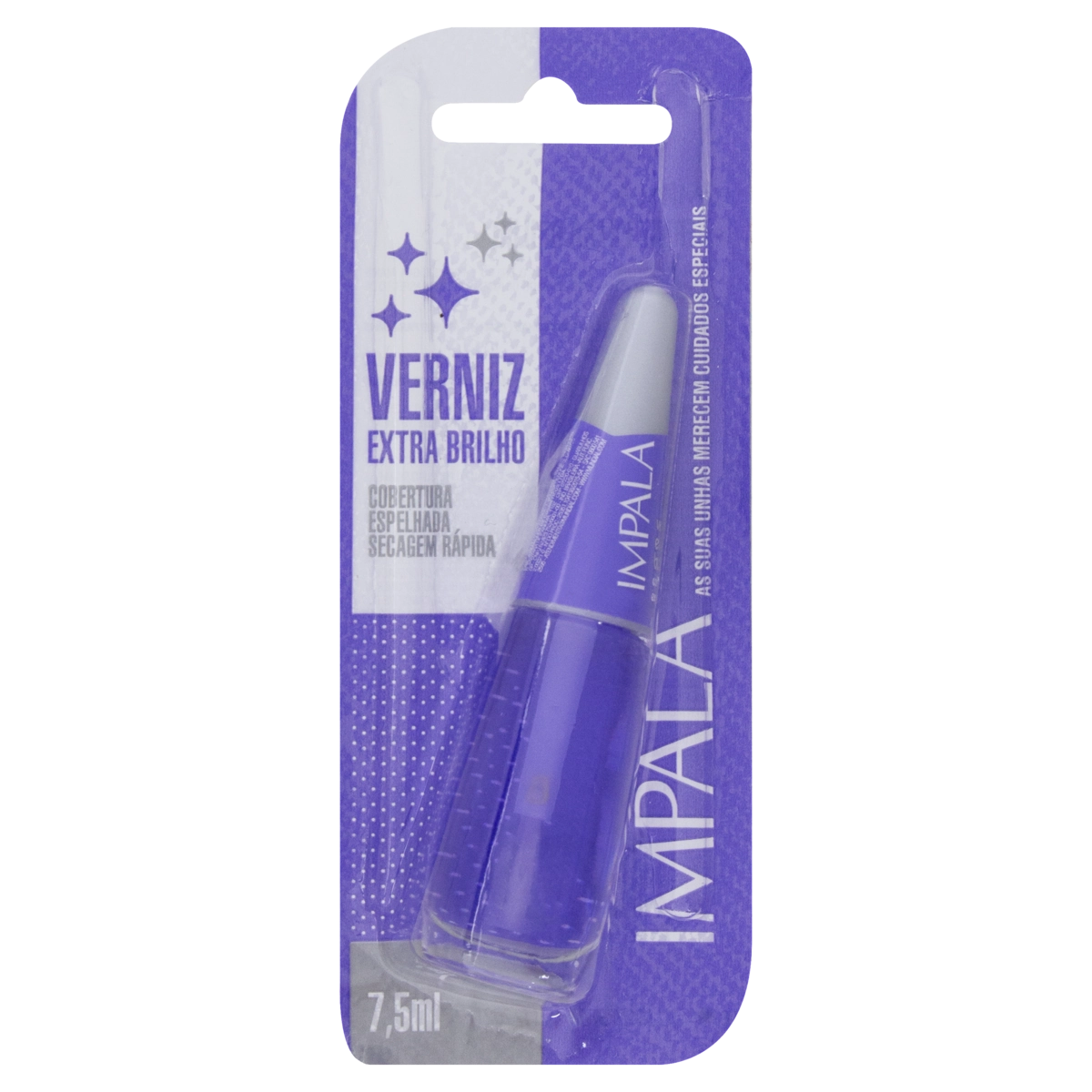 Esmalte Verniz Extra Brilho Impala Blister 7,5ml